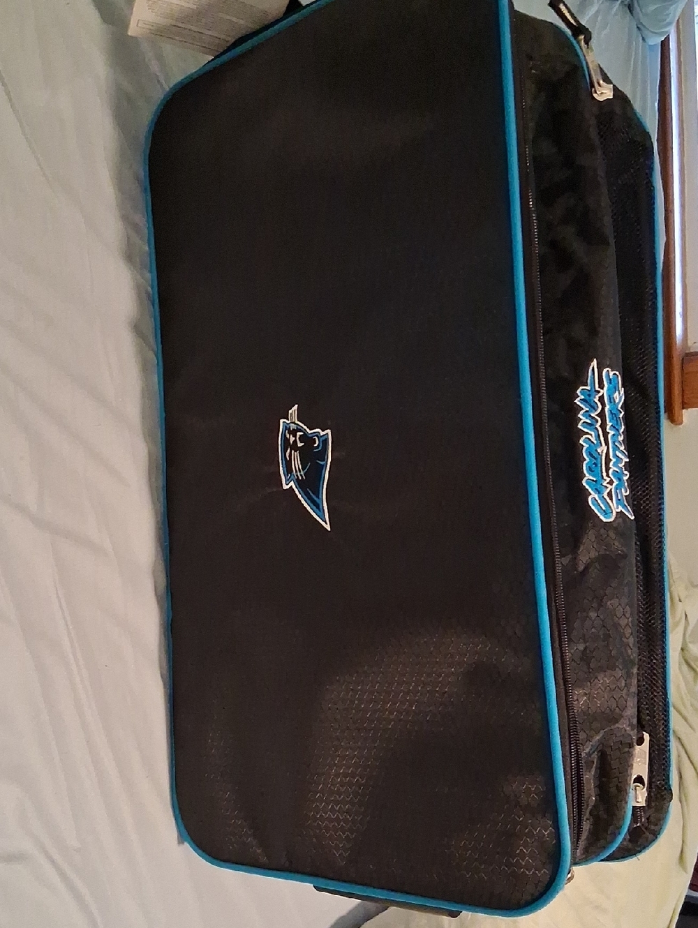 Carolina Panthers NFL Black Duffel Bag